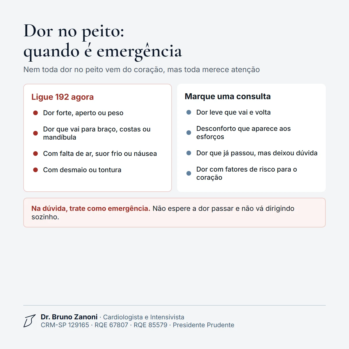 Dor no peito: quando ligar 192, como dor forte com falta de ar ou suor frio, e quando marcar consulta, como dor leve que vai e volta